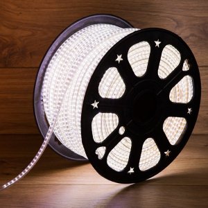 LED Лента 220В, 6x10.6мм, IP67, SMD 3014, 120 LED/м, Белый, 100м, без устан.набора