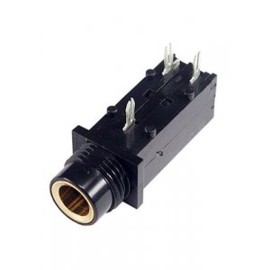 ST-008G-05, моно гнездо на плату  6.35мм