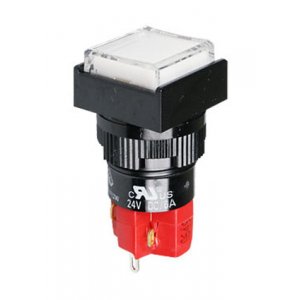 D16LMS1-1ABOW, кнопка без фиксации 250В 5А