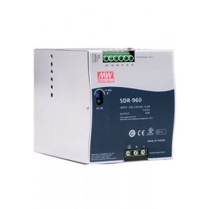 SDR-960-24, AC-DC, 960Вт, ККМ, вход 180 264В AC, 47 63Гц/254...370В DC, выход 24В/40A, рег. вых 24..