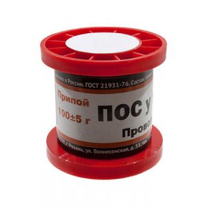 Припой ПОСУ95-5 ПРВ 0.8мм  катушка 100г (Pb Free)