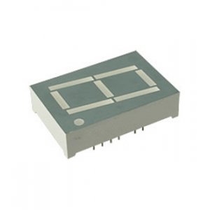 SA10-11SEKWA, светодиодный индикатор  желтый  ОА  25.4мм  1x7  16мКд