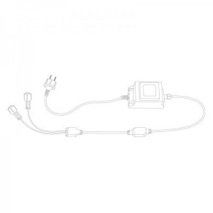 Трансформатор 230В - 24В, 80 Вт 2 подключения по 50 м ниток