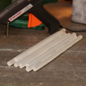 Клеевые стержни REXANT, Ø11 мм, 270 мм, прозрачные, 10 шт., хедер     (это 09-1207, переход на упак.)