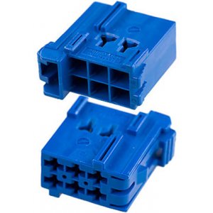 1-965640-1, Timer Connectors 6 контактов шаг 5мм синий