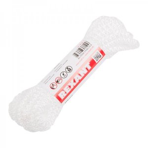 Шнур "REXANT" 7мм  10 м. (белый)