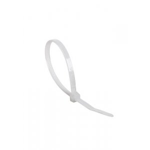 07-0159, Хомут-стяжка нейлоновая многоразовая 150x3,5 мм,белая, упаковка 100 шт.