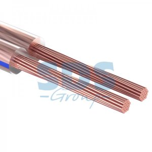 Кабель акустический REXANT 2х0,35 мм², прозрачный BLUELINE, мини-бухта 10 м