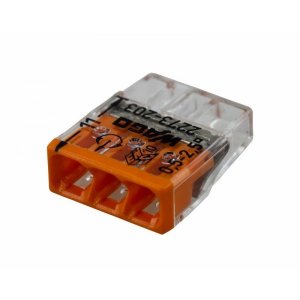 2273-203 Экcпресс-клемма, 3-проводная до 2,5 мм², (100 шт/уп)  WAGO