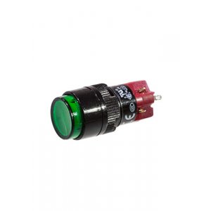 D16LAR1-1abJG, Переключатель кнопочный с фиксацией 250В/5А LED подсветка 12В