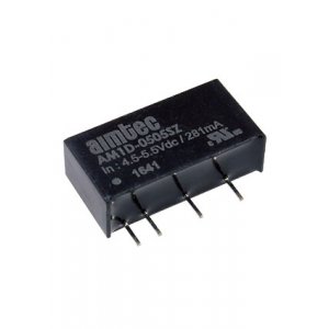 AM1D-0505SZ, DC-DC преобразователь 1Вт вход 5В выход 5В/200мА изол. 1кВ