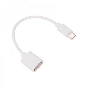 USB кабель OTG Type C на USB шнур 0.15M белый