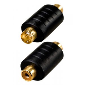 2-321G x, переходник MINI DIN 4 pin (S-VHS) штекер - RCA гнездо пластик