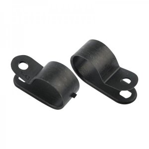 Скоба под винт 16 мм, черная (упак. 50 шт.) REXANT