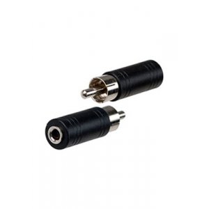 2-221, переходник RCA штекер - 3.5мм гнездо стерео пластик