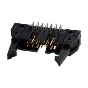 5499786-2, = DS1011-14RBSiB7-B, AMP-Latch-14 вилка на плату угл. 2.54мм с длин.защ