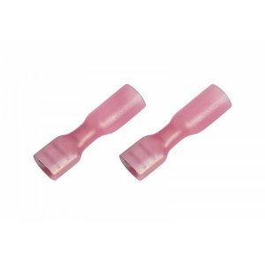 КЛЕММА ПЛОСКАЯ полностью изолированная термоусаживаемая гнездо - 6.6мм 0.5-1.5мм² (РПи-м-т 1.5-(6.3) / DRS/FDD1.25-250) красный  REXANT