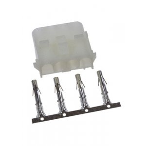 63080-4R (42022), корпус розетки 4 контакта MLX 6.35мм с контактами гнездами