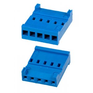 281838-5, кабельная розетка 1х5 контактов 2.54 мм без конт. AMPMODU HE13/HE14