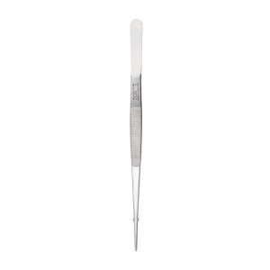 Пинцет прямой рифленый 250 мм ПРОФИ