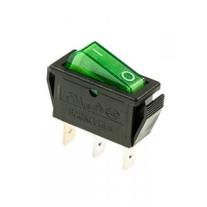 791 ПЕРЕКЛЮЧАТЕЛЬ 3 КОНТ. 12В ЗЕЛЕНЫЙ