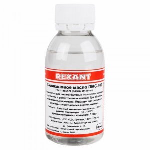 Силиконовое масло REXANT, ПМС-100, 100 мл, флакон, (Полиметилсилоксан)