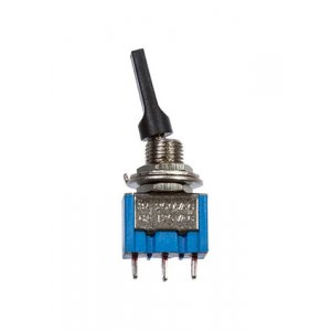 MTS-103-E1, миниатюрный тумблер ON-OFF-ON, 3 контакта на плату, пласт.рукоятка