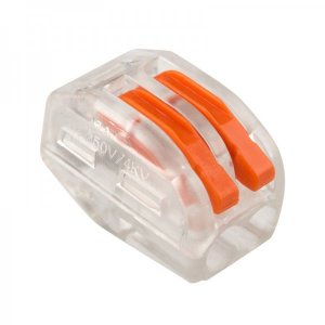 Универсальная клемма 2-проводная, прозрачная (0,08-2,5/4 мм²) (50 шт/уп)  REXANT