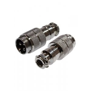 1-563-3, разъем MIC-16 3 контакт штекер металл на кабель