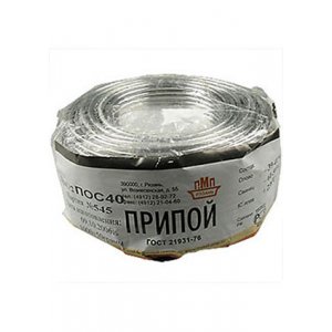 Припой ПОС40 ТР 1.5мм катушка 1кг