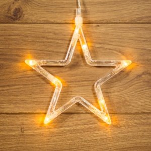 "Звездочка" ТЕПЛЫЙ БЕЛЫЙ на присоске с подвесом