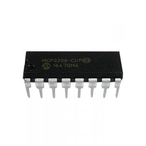 MCP3208-BI/SL, АЦП 12 бит 8 каналов SPI SO16