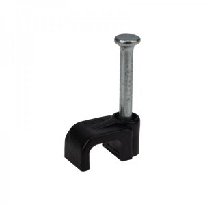 Крепеж кабеля плоский  6 х 4 мм, черный (упак. 50 шт)  REXANT