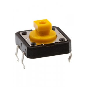 1208-12127.30, Кнопка тактовая, 12х12мм, h=7.30мм, квадратная