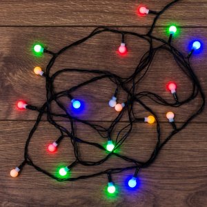 Гирлянда светодиодная "Цветные Шарики" 20 LED МУЛЬТИКОЛОР 2,8 метра