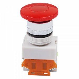 Выключатель-кнопка 10А ON-ON Ø22 красная Грибок (Y090-11MZS)  REXANT