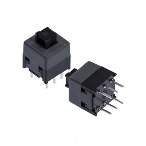 PB21E09-071, кнопка без фиксации 8.5x8.5мм серая 30В 0.3А (MPS-850N-G)