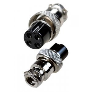 1-561-4, разъем MIC-16 4 Pin, "гнездо", металл на кабель