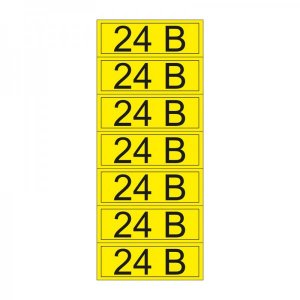 Наклейка знак электробезопасности «24 В» 35х100 мм REXANT, стоимость за 1шт (35шт)