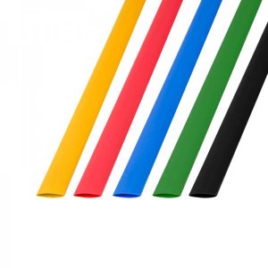 Набор термоусадочной трубки 10,0 / 5,0 мм, пять цветов (упак. 50 шт. по 1 м)  REXANT