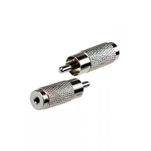 2-199, переходник RCA штекер - 2.5мм гнездо стерео металл