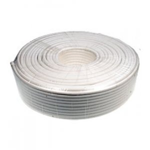 RG-6/U CCS БЕЛЫЙ БУХТА 100М, RG-6/U,  коакс. каб.,75 Ом, жила CCS, бел., бухта 100м