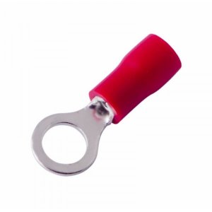 НАКОНЕЧНИК КОЛЬЦЕВОЙ изолированный ø5.3мм 0.5-1.5мм² (НКи 1.5-5 / НКи 1,25-5 / RV1.25-5) красный  REXANT