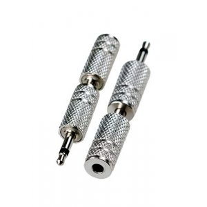 2-052, переходник 3.5мм штекер моно - 3.5мм гнездо стерео металл