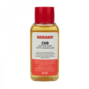 Флюс для пайки REXANT, СКФ (спирто-канифольный), 30 мл, флакон