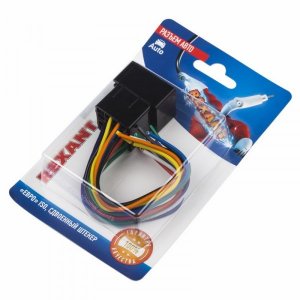 Разъем для автомагнитолы "Евро" ISO, штекер сдвоенный, (1шт.)  REXANT