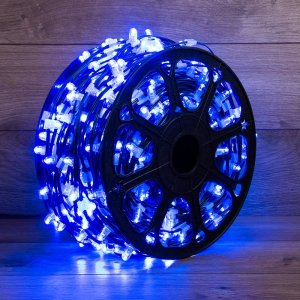 Клип лайт 12В, 100м, шаг 150 мм, 665 LED Синие, с трансформатором