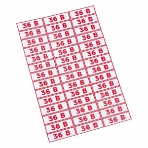 Наклейка знак электробезопасности " 36 В"10*30 мм Rexant,стоимость за 1шт ( в упаковке 210 шт)