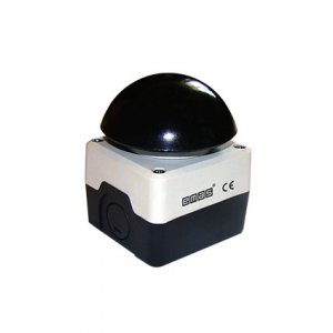 P1C300M72H, Пост черно-серый с чёрной кнопкой "Грибок" 72мм (1НО)