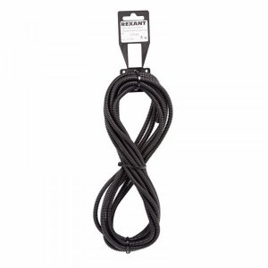 Трубa автомобильная гофрированная ПП ø4,6 мм, разрезная, (бухтa  5 м/уп.)